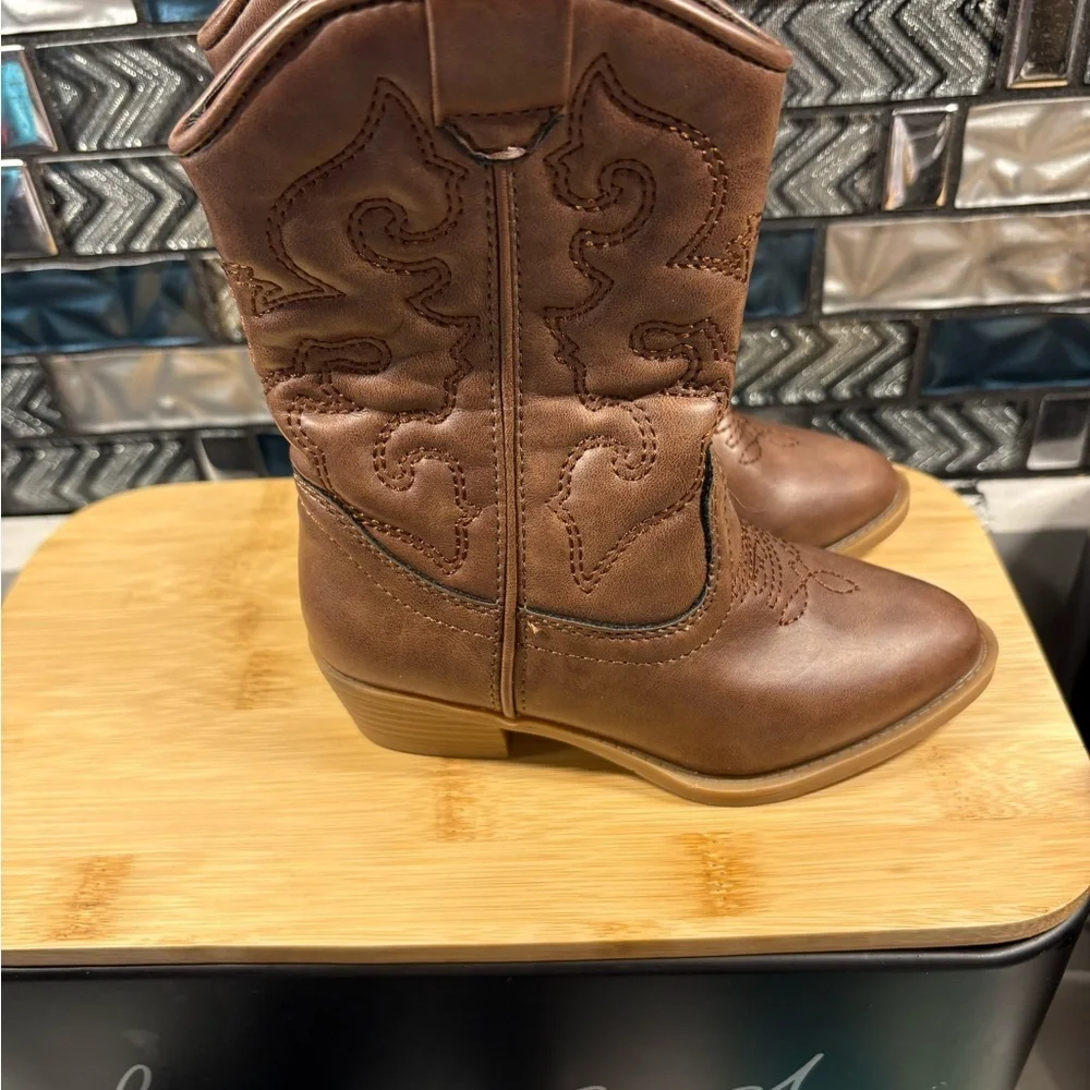 Tucker + Tate Brown Kids Western Boots